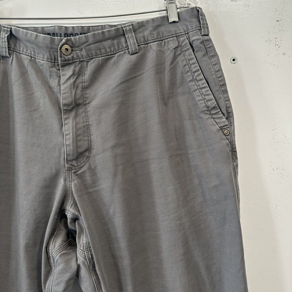 Duluth Trading Flex Ballroom Khakis Mens 40x30 Gray Canvas Pants Workwear - Picture 2 of 12